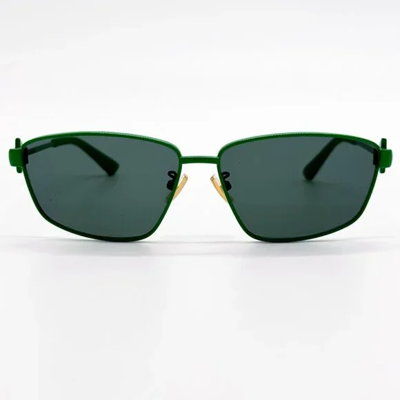 NEW BOTTEGA VENETA SUNGLASSES BV1185S 004 AVIATOR GREEN  display picture 2